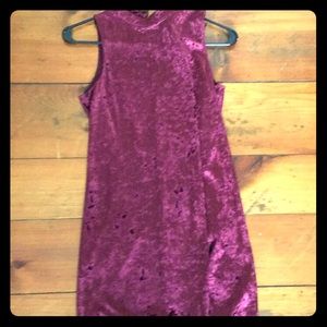 Velvet Wine Tank Dress